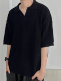 SS Non-Button Balloon PK Collar Knit