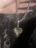 Toani Black Heart Chain Necklace