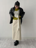 [unisex] Crack Single Leather Over Fit Jacket