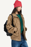 Glow High-Neck Suede Jacket