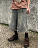 Vintage Double Knee Bermuda Banding Denim
