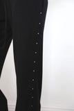 Rivet bean studded pants