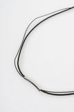 half silver tunnel necklace