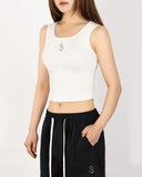 [MADE] W Chest Logo Crop Sleeveless
