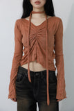 Cream Linkle Scarf T-shirt