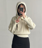 [Wool 80%/Barclava SET] Fisherman Loose Fit Knit