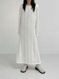 Crease Padded Maxi One Piece