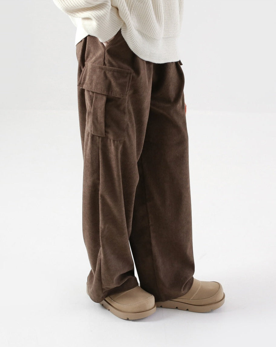 【THE MOZZ】air corduroy set up pants 