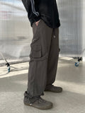 Nylon Round Zipper Pocket Pants