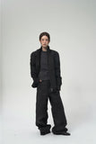 WAX COATED BIKER PANTS