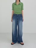 [summer] Pave Bijou Long Wide Denim