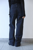 Tri fringe denim