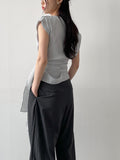 Hepburn Wrap Boat Neck Blouse