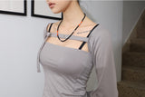 Orange bead necklace
