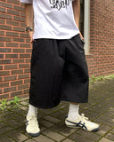 Nylon Rivet Detail Bermuda Pants