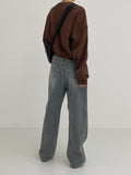Tin Vintage Semi-Wide Denim Pants