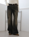 Washed teen bootcut denim