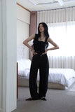 Touch punching frill sleeveless