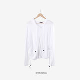 Chateau Linen Overfit Zip-Up