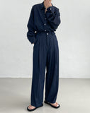 [set] Tencel denim set-up