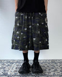 Flower Camo Cargo Bermuda Pants