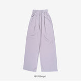 Bent Wide Pintuck Slacks