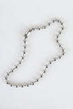 Silver ball necklace