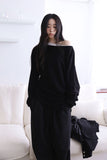 Modern Unbalance Shoulder Knit