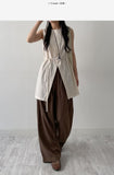 Raschel Nylon Slit Long Vest