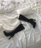 Vinacell Lace-Up Long Boots
