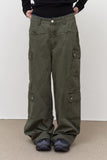 Flat Cargo Washed Pants