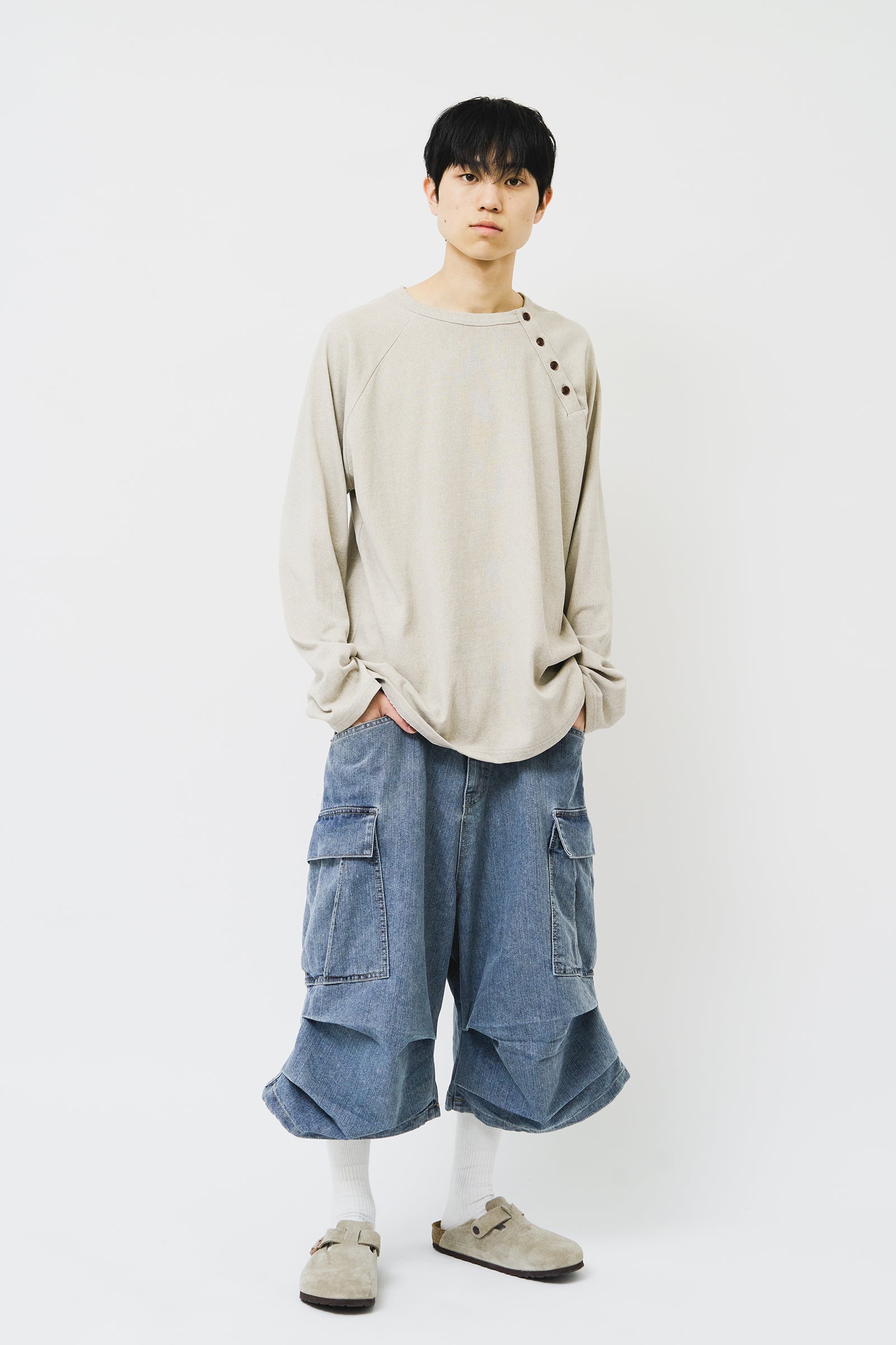【HI FI FNK】Jerry Bermuda Cargo Denim HI FI FNK(ハイファイファンク) - ジェリーバミューダカーゴ