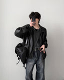 Cynical Crop Leather Jacket