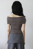 ST Rib Off Shoulder Tee