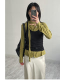Biolle Tie Cardigan T-shirt