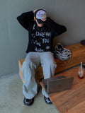 Dream waffle loose-fit knit