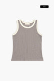 Verno waffle sleeveless top