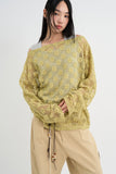 Mitten Summer Flower Knit