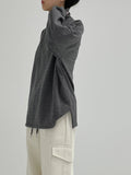 Turtleneck Overfit Brushed Sweatshirt