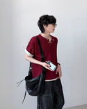 Half Moon Leather Cross Bag