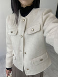 [wool100%/handmade] Shui Pocket Wool Short Jacket