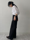 Two Pocket Nylon Long Wide Slacks