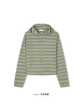 Ocean Striped Warmer Zip Hoodie