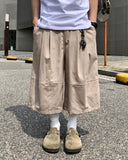 Cotton Two Tuck Bermuda Banding Pants