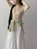 Feeling Tencel Round Neck T-shirt