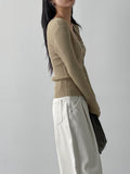 [SET] Ferral Ribbed Cardigan Sleeveless Set