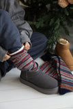 Nordic knit leg warmers