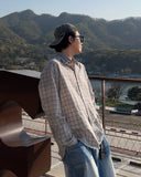 Summer Seersucker Check Shirt