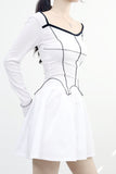 Ellen cut color matching t-shirt