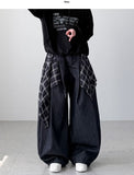 Diable Check Layered Denim